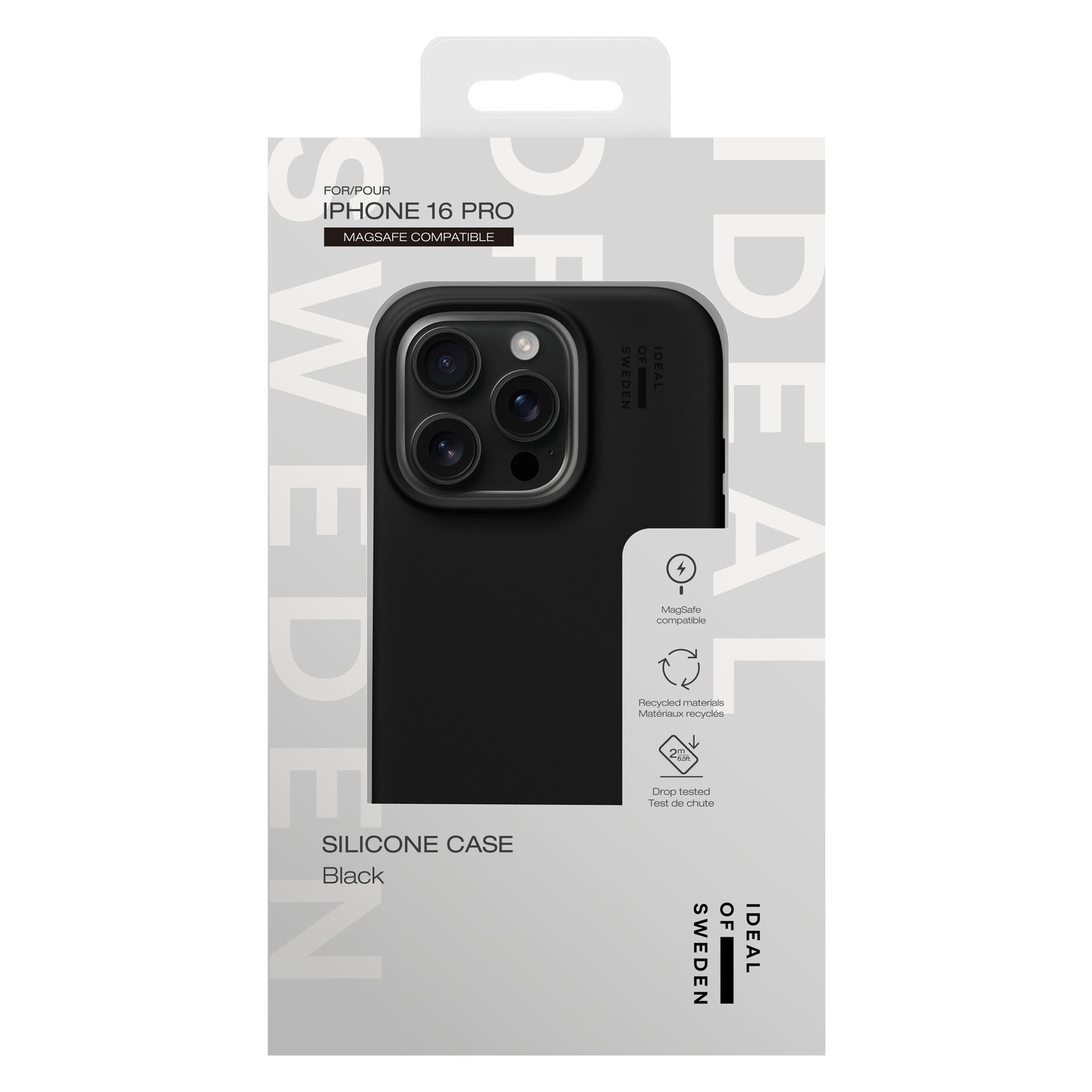 IDEAL OF SWEDEN Silicone MagSafe Case – mobildeksel til iPhone 16 Pro Black