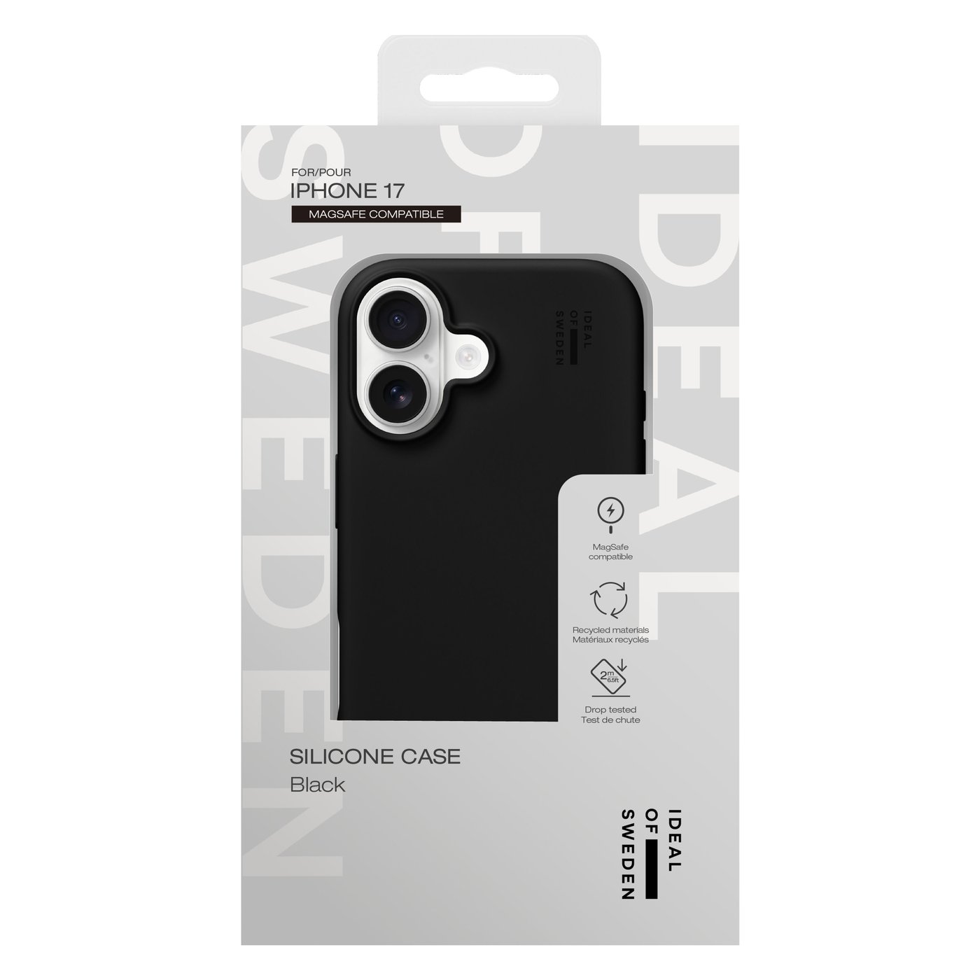 IDEAL OF SWEDEN Silicone MagSafe Case – mobildeksel til iPhone 17 Black