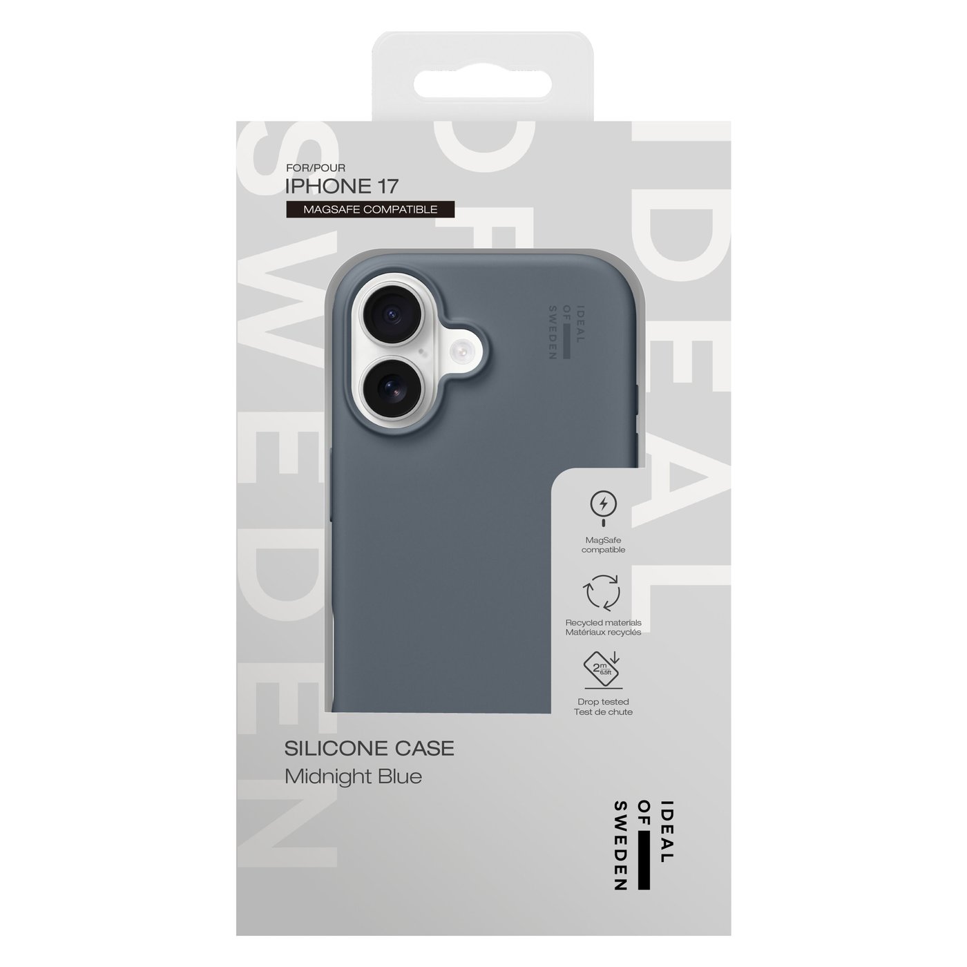 IDEAL OF SWEDEN Silicone MagSafe Case – mobildeksel til iPhone 17 Midnight Blue