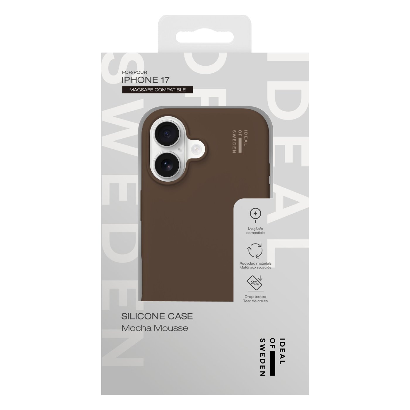 IDEAL OF SWEDEN Silicone MagSafe Case – mobildeksel til iPhone 17 Mocha Mousse