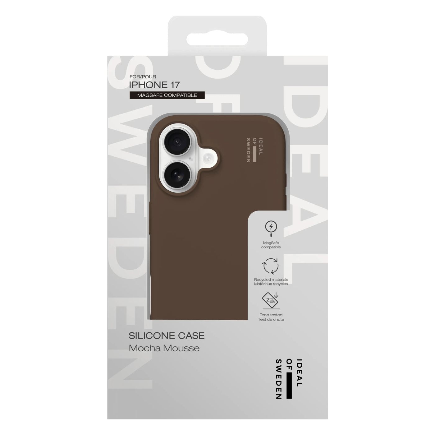 IDEAL OF SWEDEN Silicone MagSafe Case – mobilskal till iPhone 17 Mocha Mousse