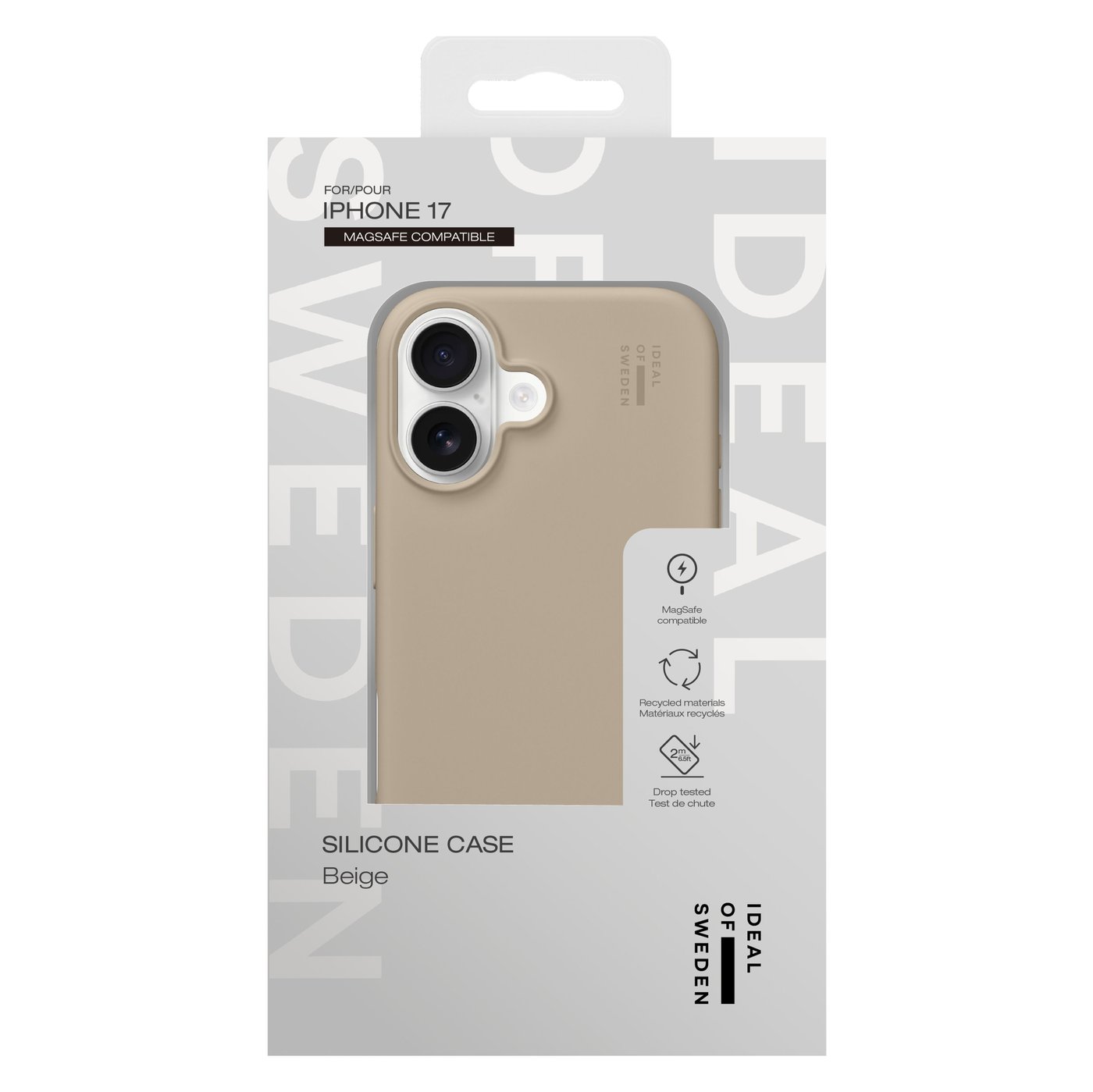 IDEAL OF SWEDEN Silicone MagSafe Case – mobildeksel til iPhone 17 Perfect Beige