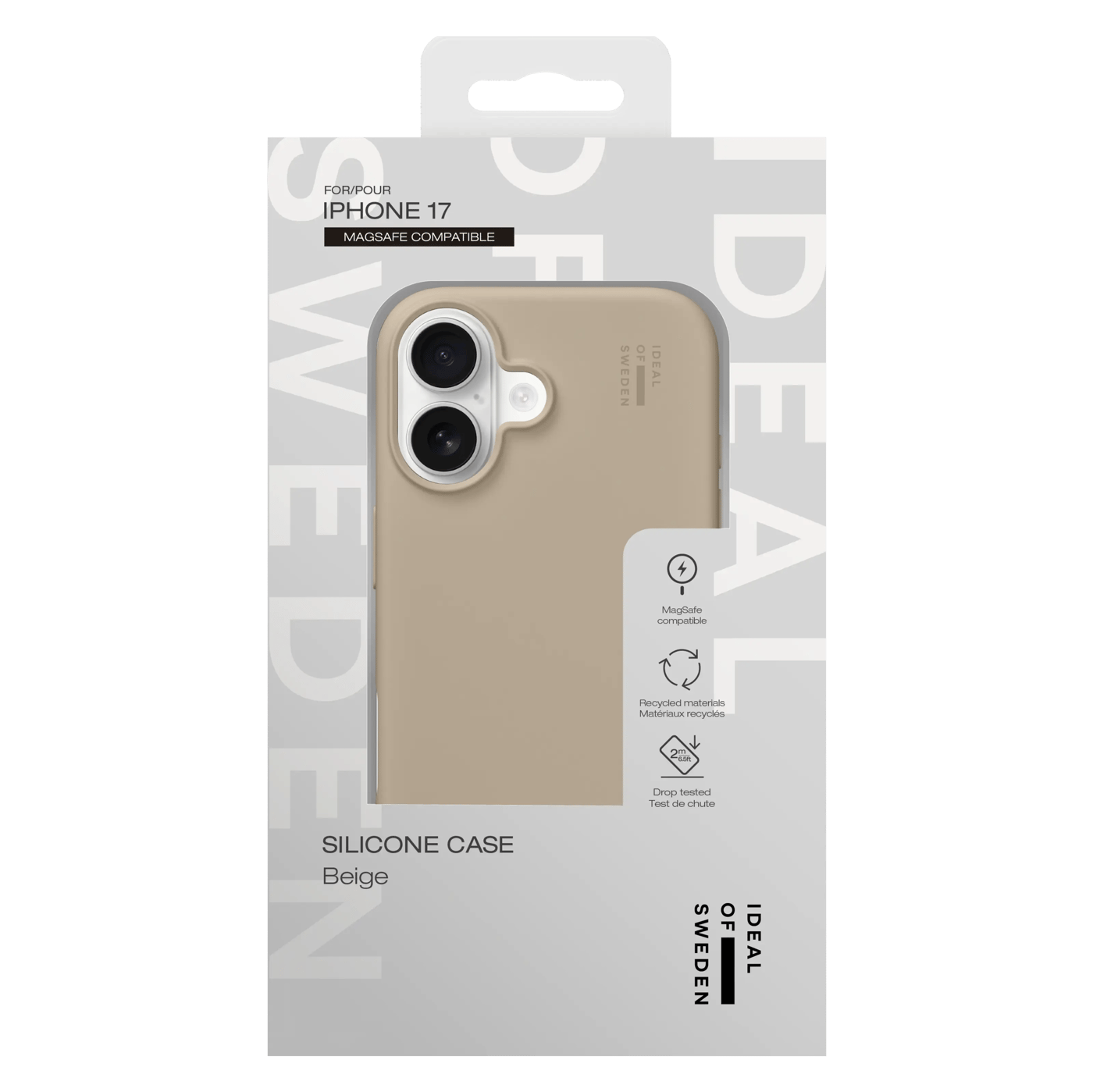 IDEAL OF SWEDEN Silicone MagSafe Case – mobilskal till iPhone 17 Perfect Beige