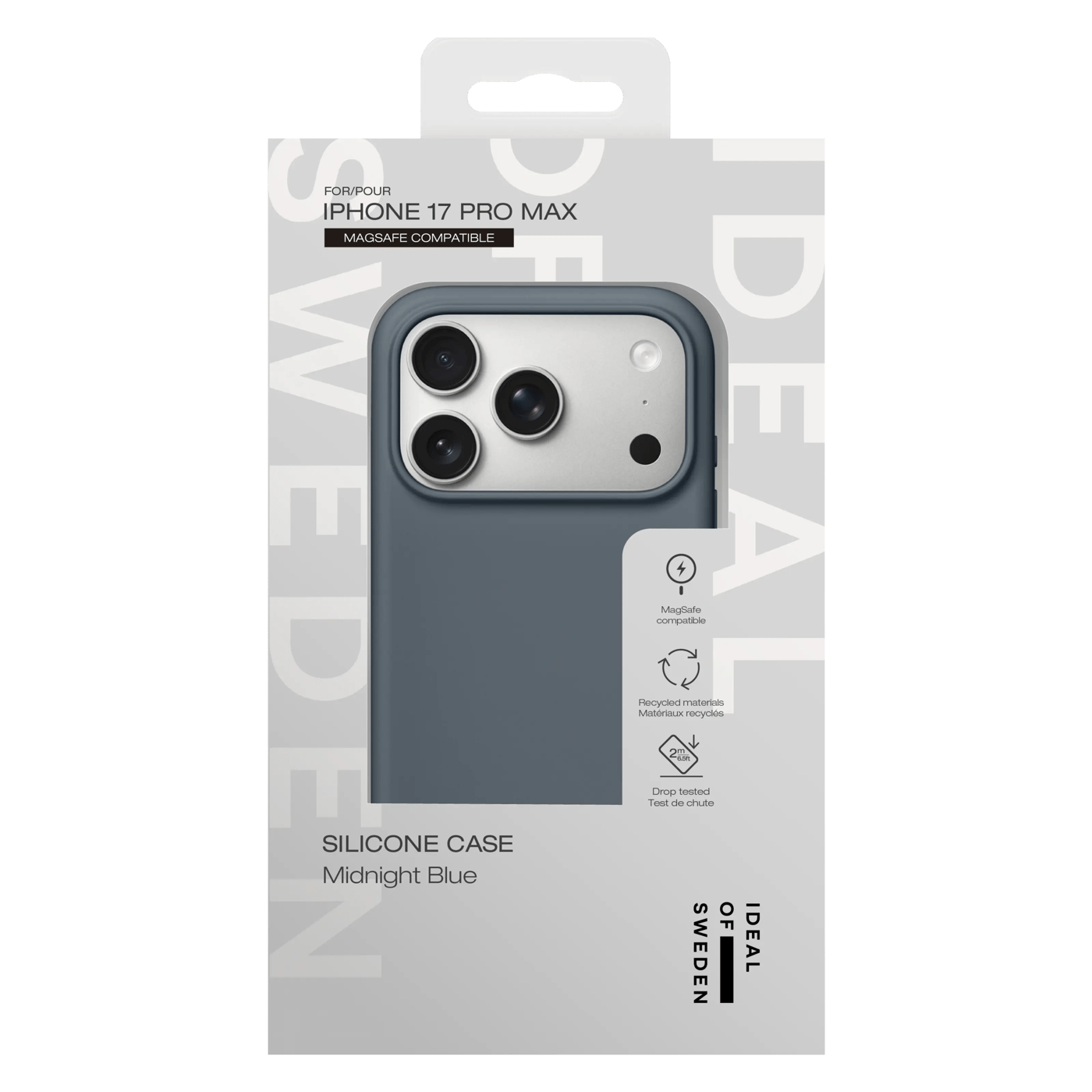 IDEAL OF SWEDEN Silicone MagSafe Case – mobilskal till iPhone 17 Pro Max Midnight Blue