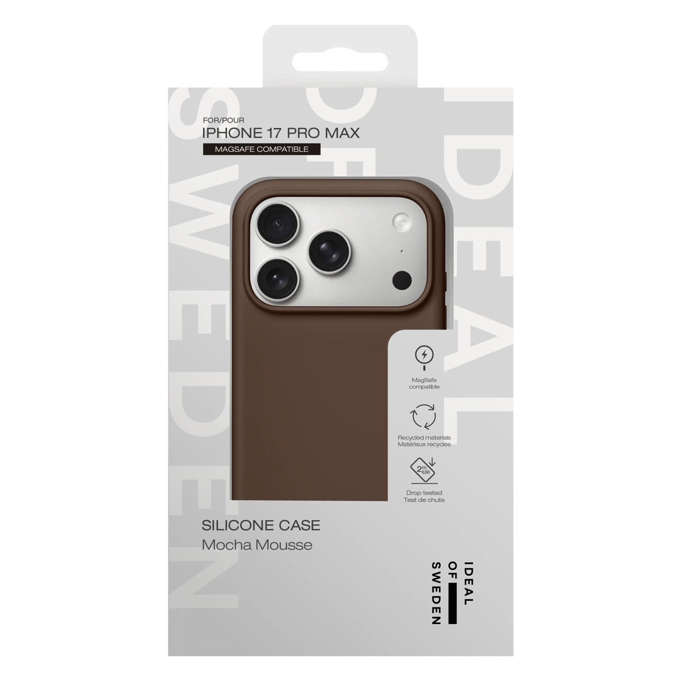 IDEAL OF SWEDEN Silicone MagSafe Case – mobilskal till iPhone 17 Pro Max Mocha Mousse