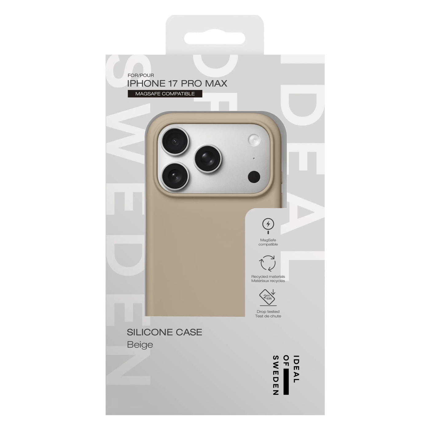 IDEAL OF SWEDEN Silicone MagSafe Case – mobilskal till iPhone 17 Pro Max Perfect Beige