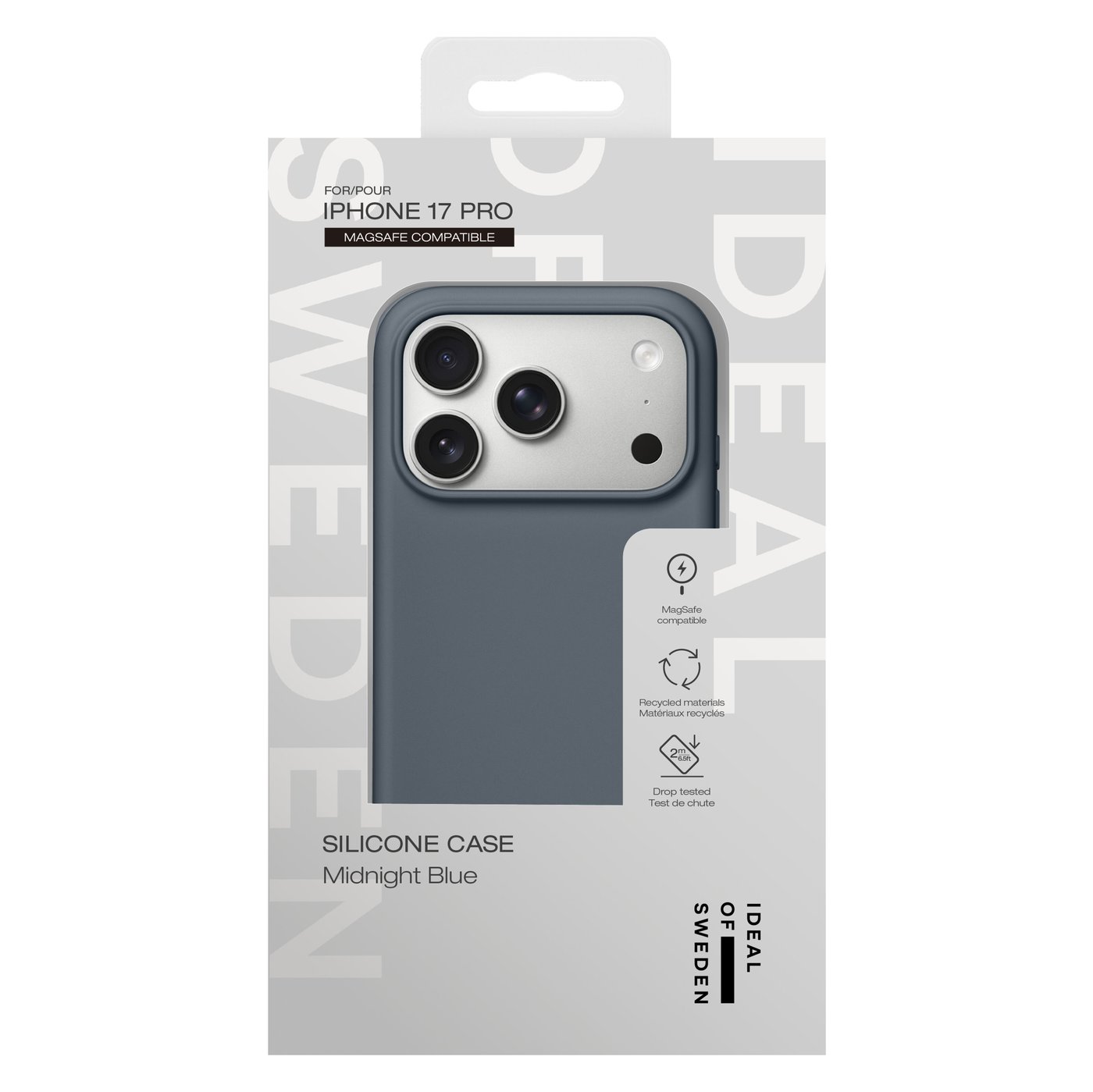 IDEAL OF SWEDEN Silicone MagSafe Case – mobildeksel til iPhone 17 Pro Midnight Blue