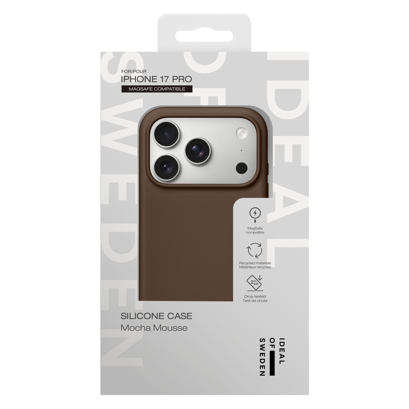 IDEAL OF SWEDEN Silicone MagSafe Case – mobildeksel til iPhone 17 Pro Mocha Mousse