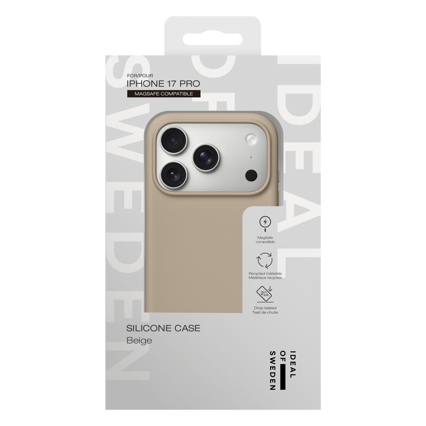 IDEAL OF SWEDEN Silicone MagSafe Case – mobildeksel til iPhone 17 Pro Perfect Beige