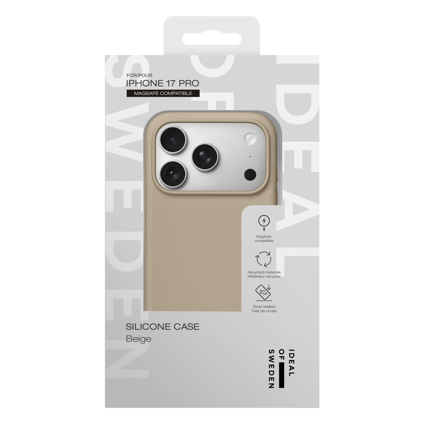 IDEAL OF SWEDEN Silicone MagSafe Case – mobilskal till iPhone 17 Pro Perfect Beige