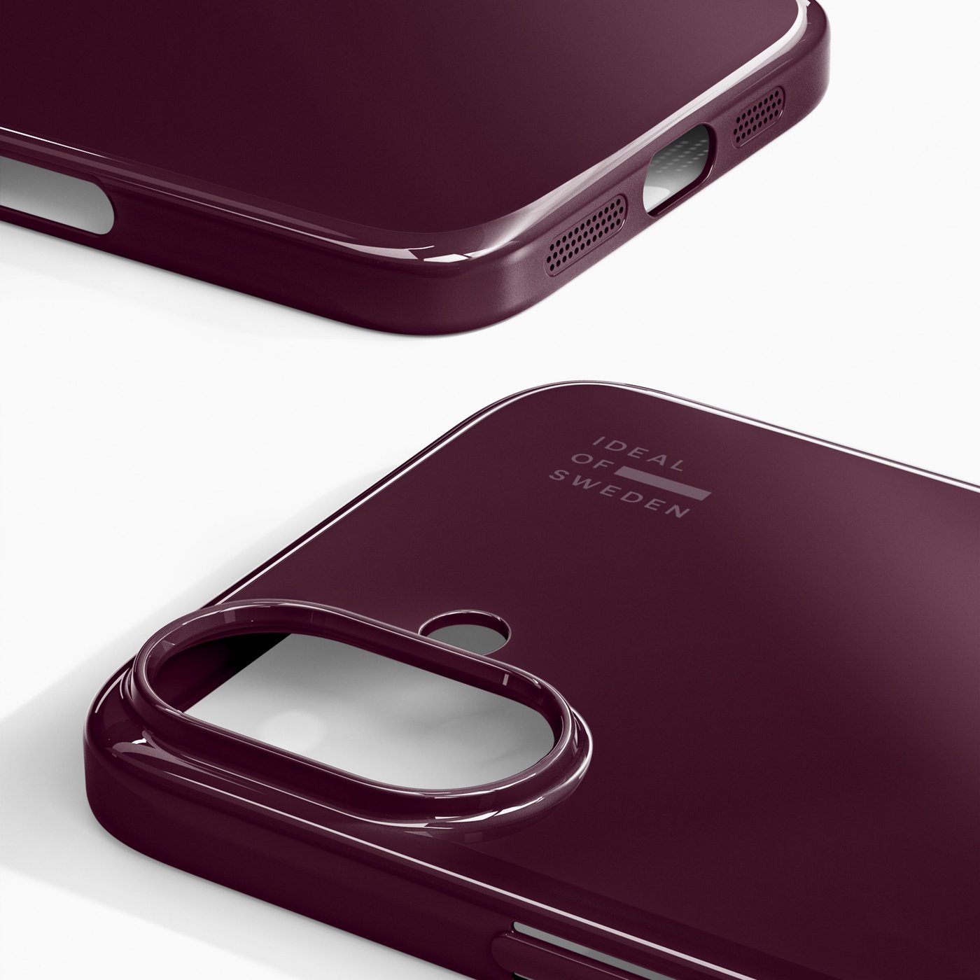 IDEAL OF SWEDEN Slim MagSafe Case – mobildeksel til iPhone 16 Glossy Cherry