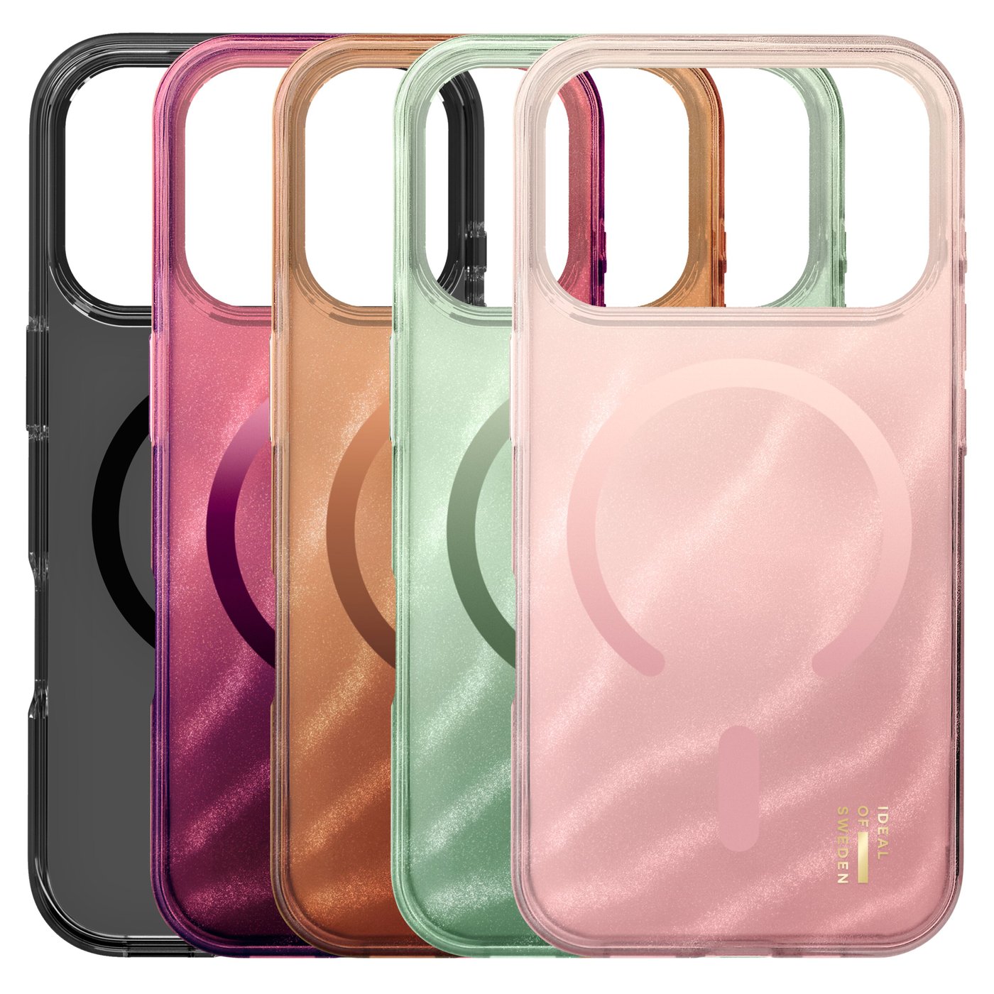 IDEAL OF SWEDEN Clear MagSafe Case – mobildeksel til iPhone 17 Pro Rose Blush