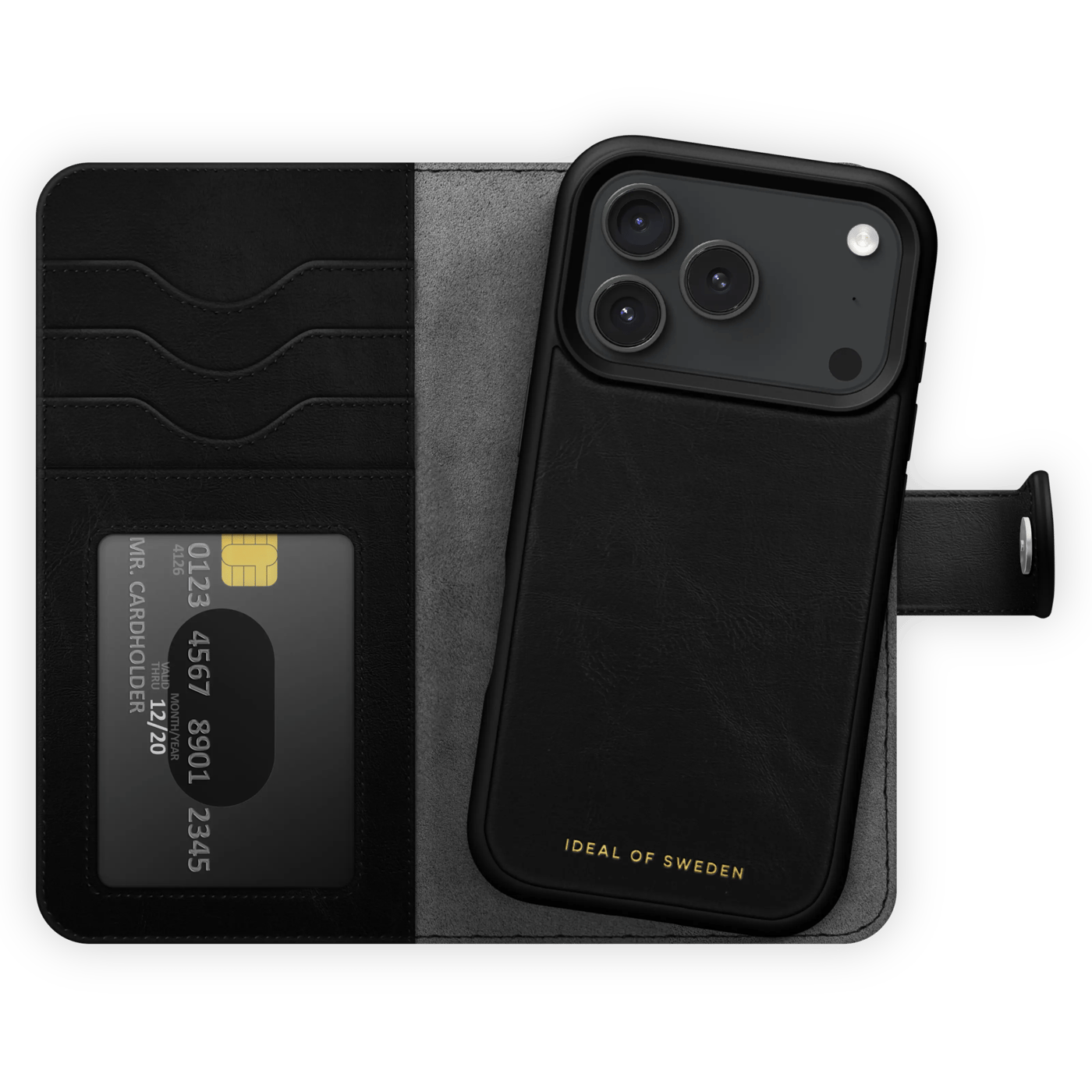 IDEAL OF SWEDEN Magnet Wallet+ - plånboksfodral till iPhone 17 Pro / 18 Pro Black