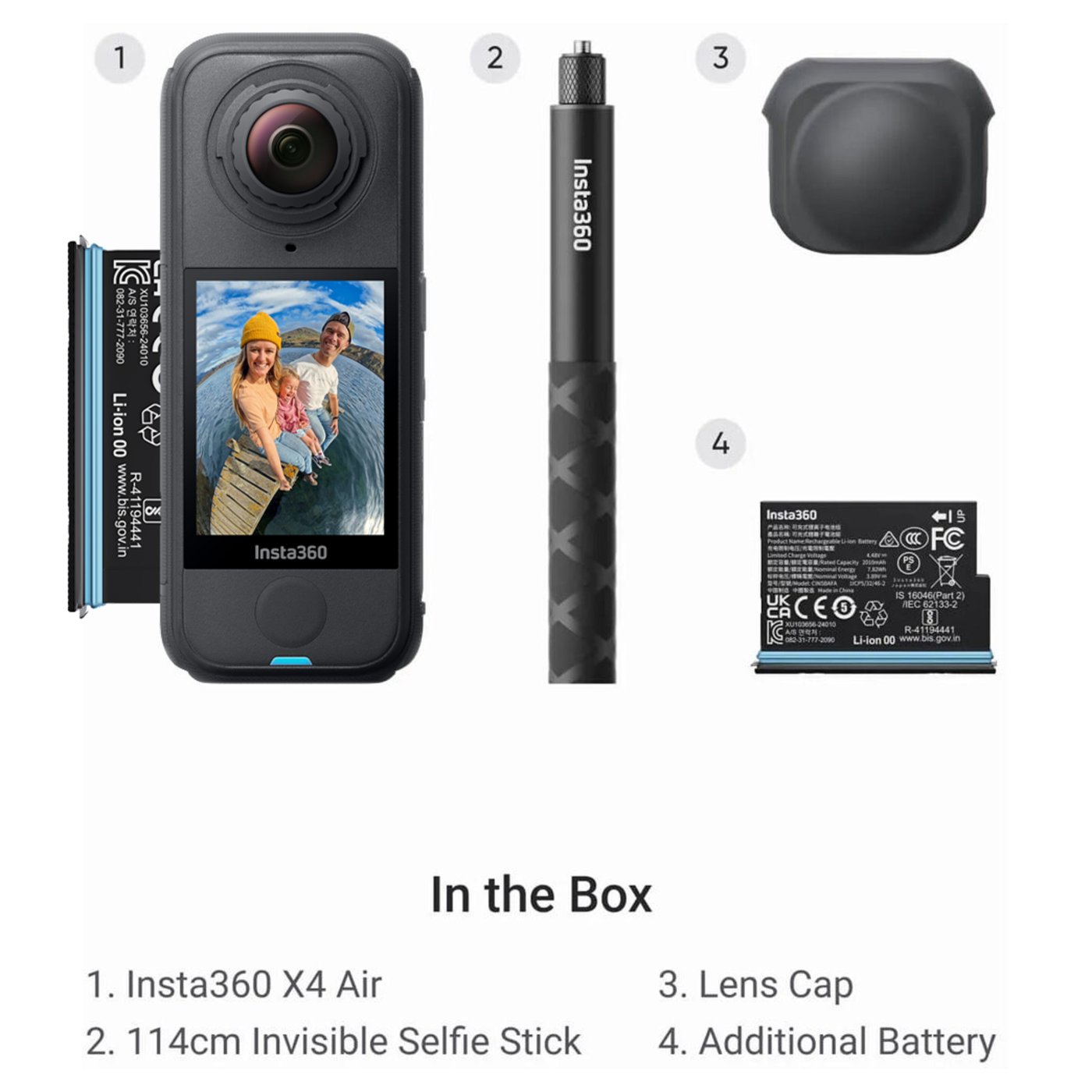 Insta360 X4 Air 8K 360-kamera Starter Bundle