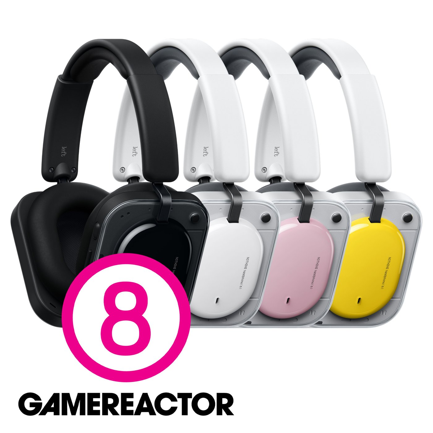 Nothing Headphone (a) trådløse over-ear-hodetelefoner Rosa