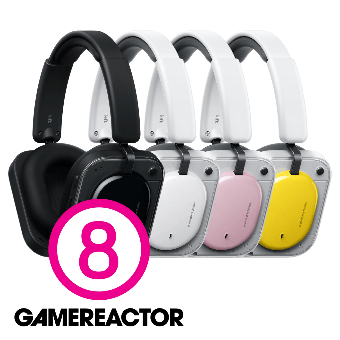 Nothing Headphone (a) trådløse over-ear-hodetelefoner Gul
