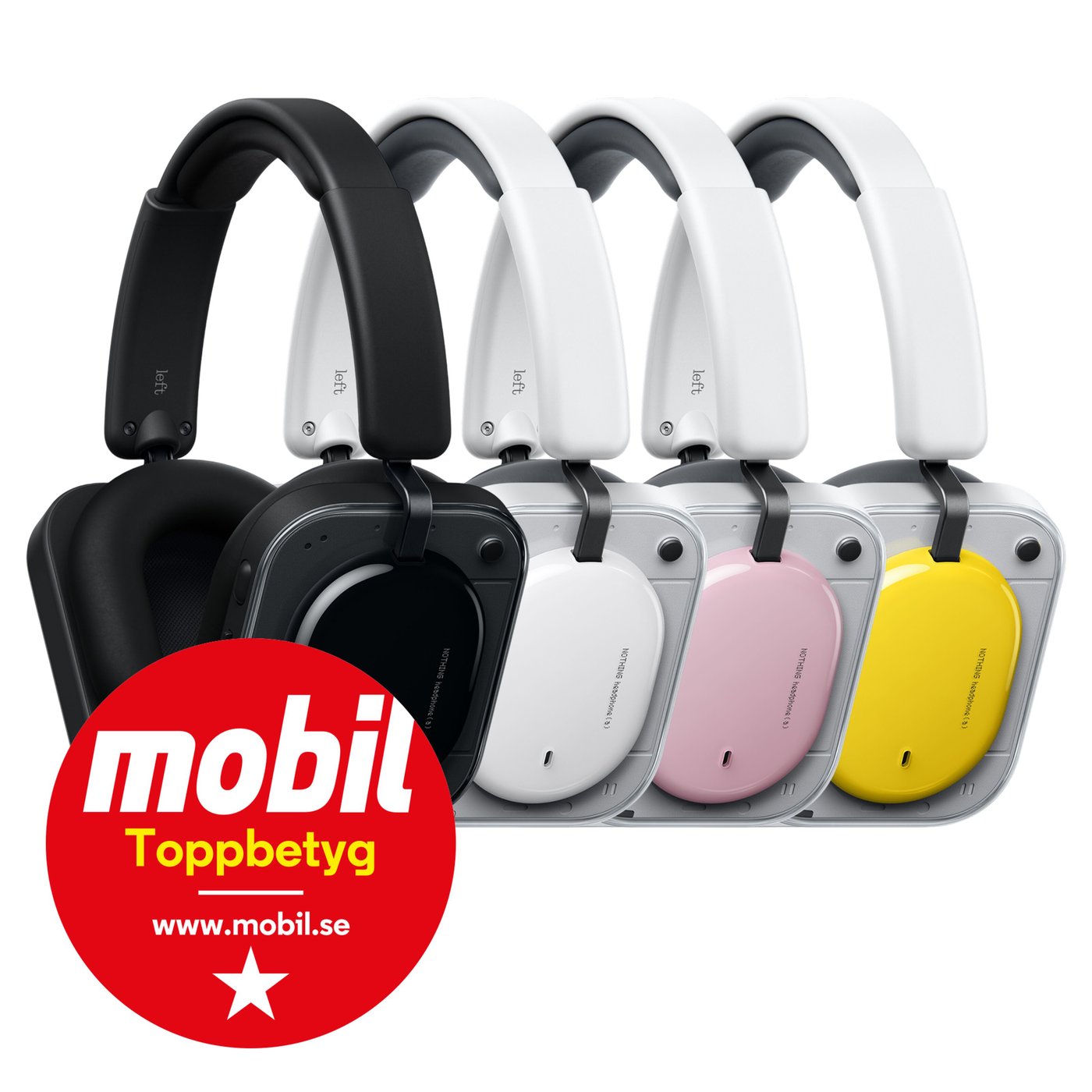 Nothing Headphone (a) trådlösa over-ear-hörlurar Svart