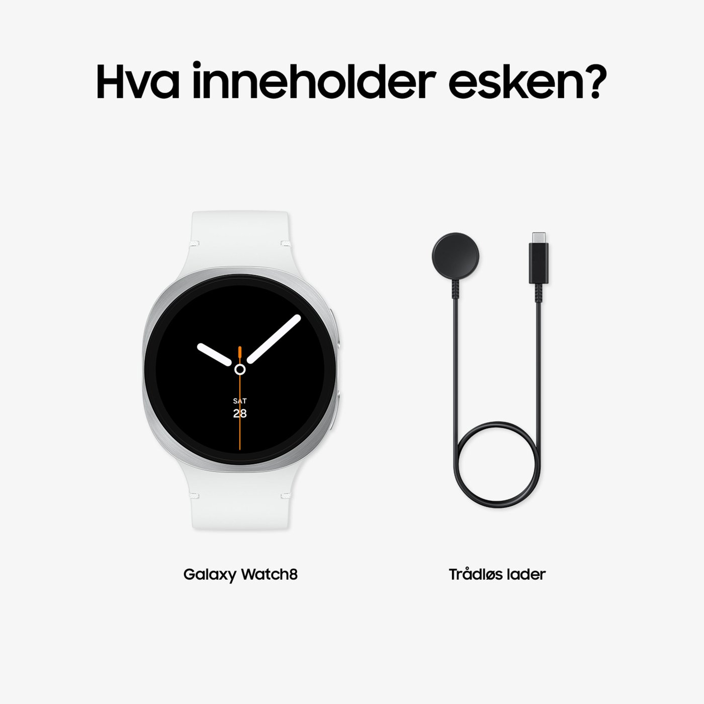 Samsung Galaxy Watch8 smartklokke 44 mm Bluetooth 44 mm, Silver