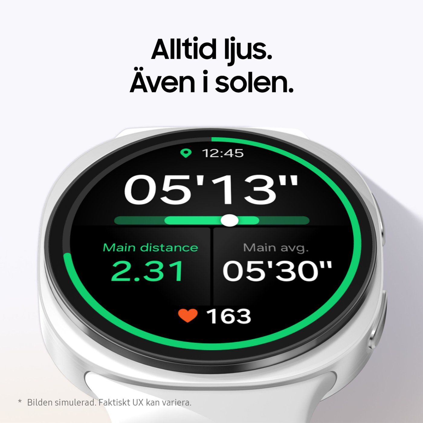 Samsung Galaxy Watch8 eSIM-smartklocka 44 mm, Graphite