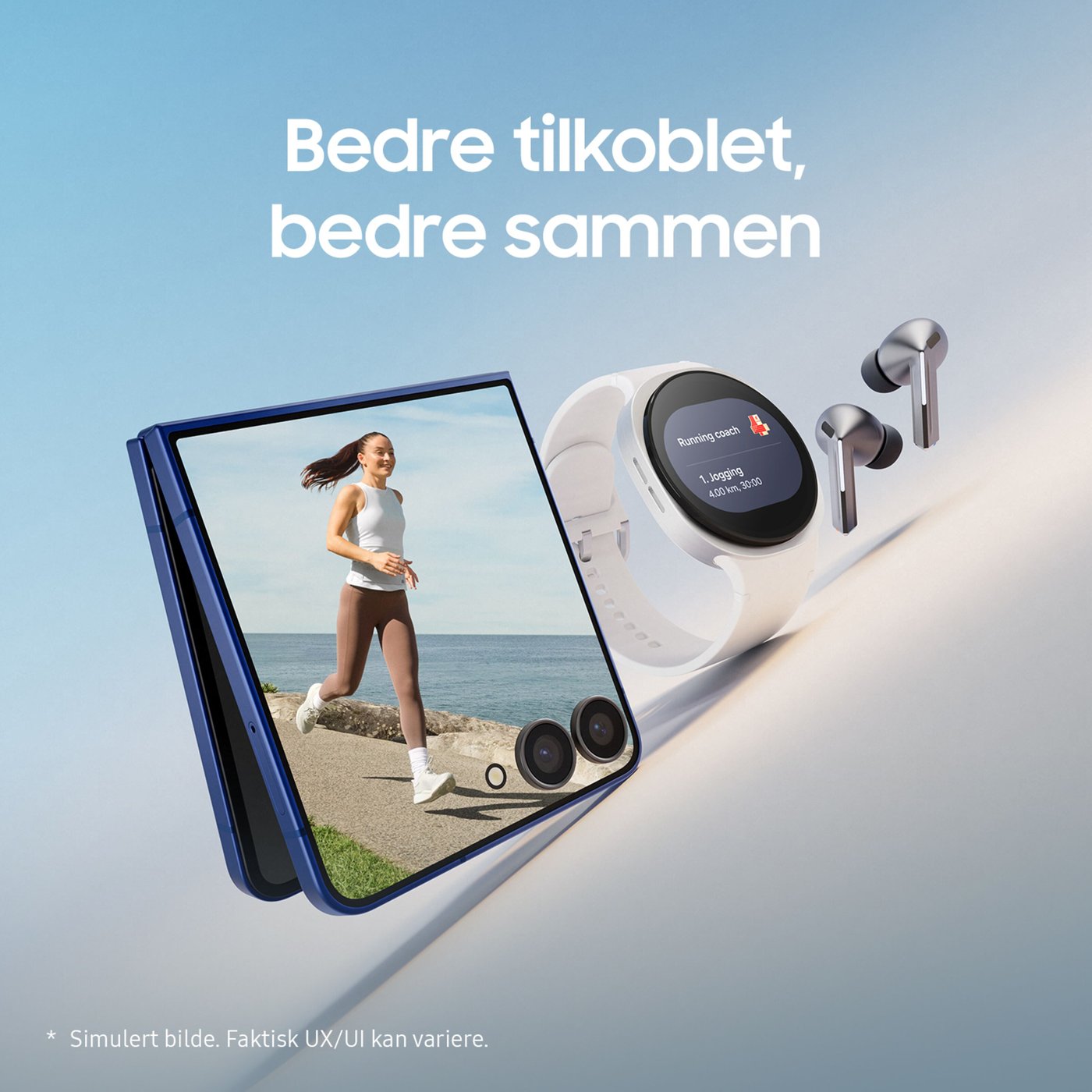 Samsung Galaxy Watch8 eSIM-smartklokke 44 mm, Graphite