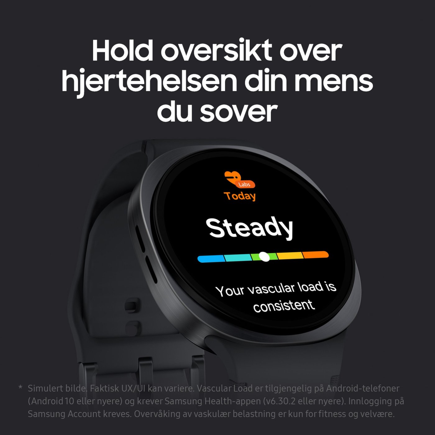 Samsung Galaxy Watch8 eSIM-smartklokke 44 mm, Silver