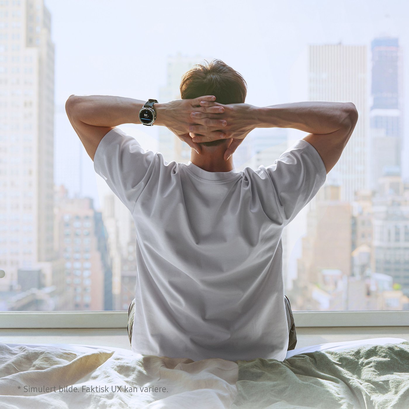 Samsung Galaxy Watch8 eSIM-smartklokke 44 mm, Silver