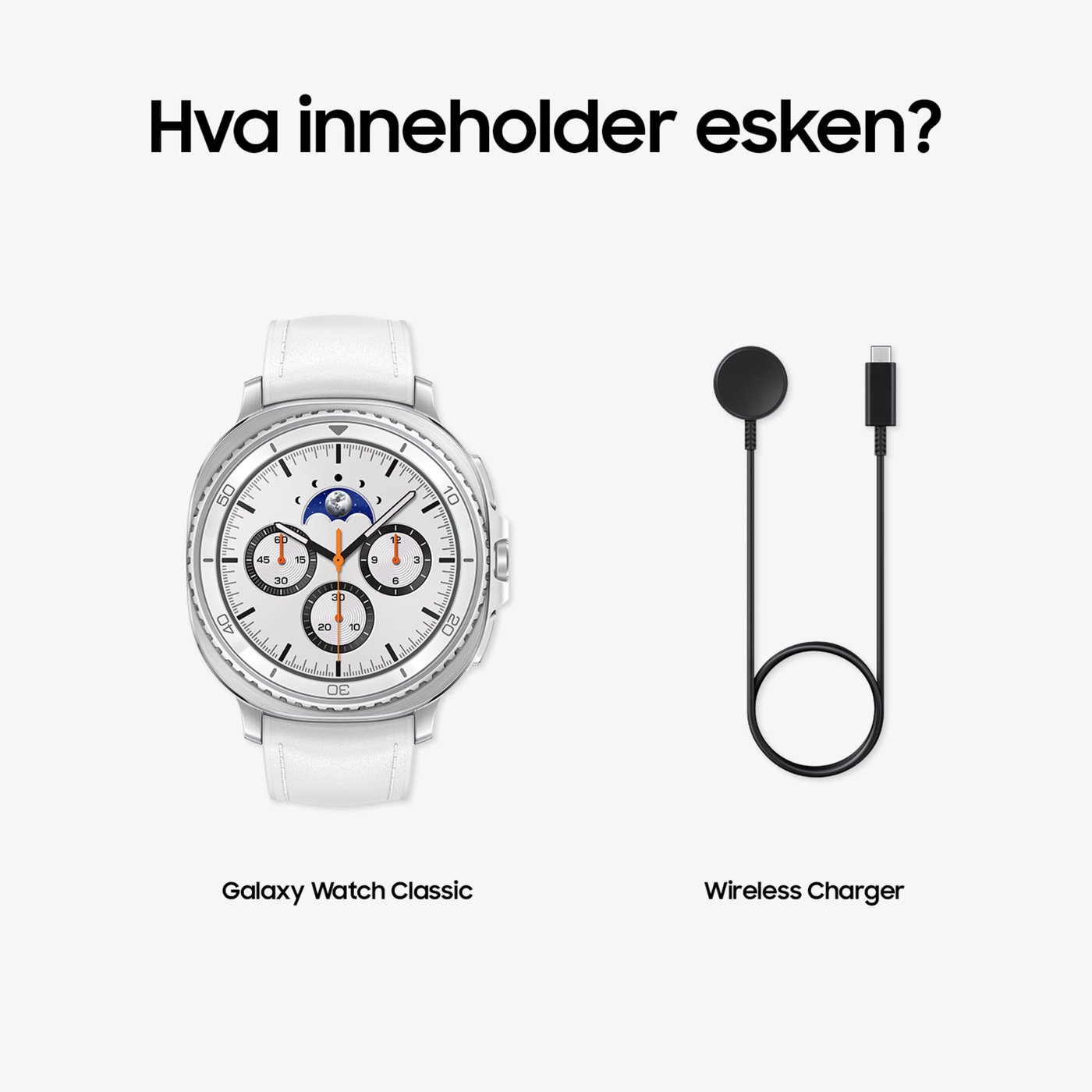 Samsung Galaxy Watch8 Classic smartklokke White