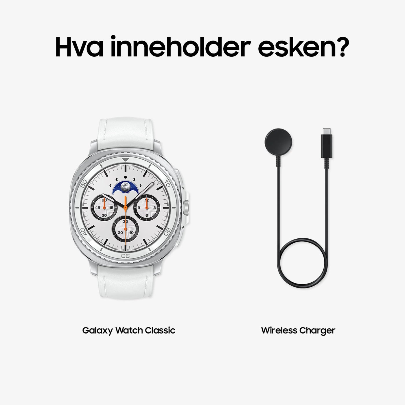 Samsung Galaxy Watch8 Classic 46mm Bluetooth Hvit
