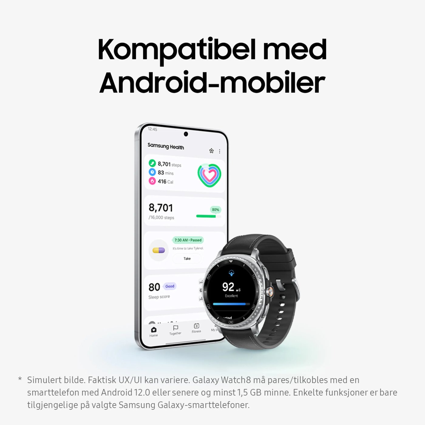 Samsung Galaxy Watch8 Classic 46mm Bluetooth + 4G Svart