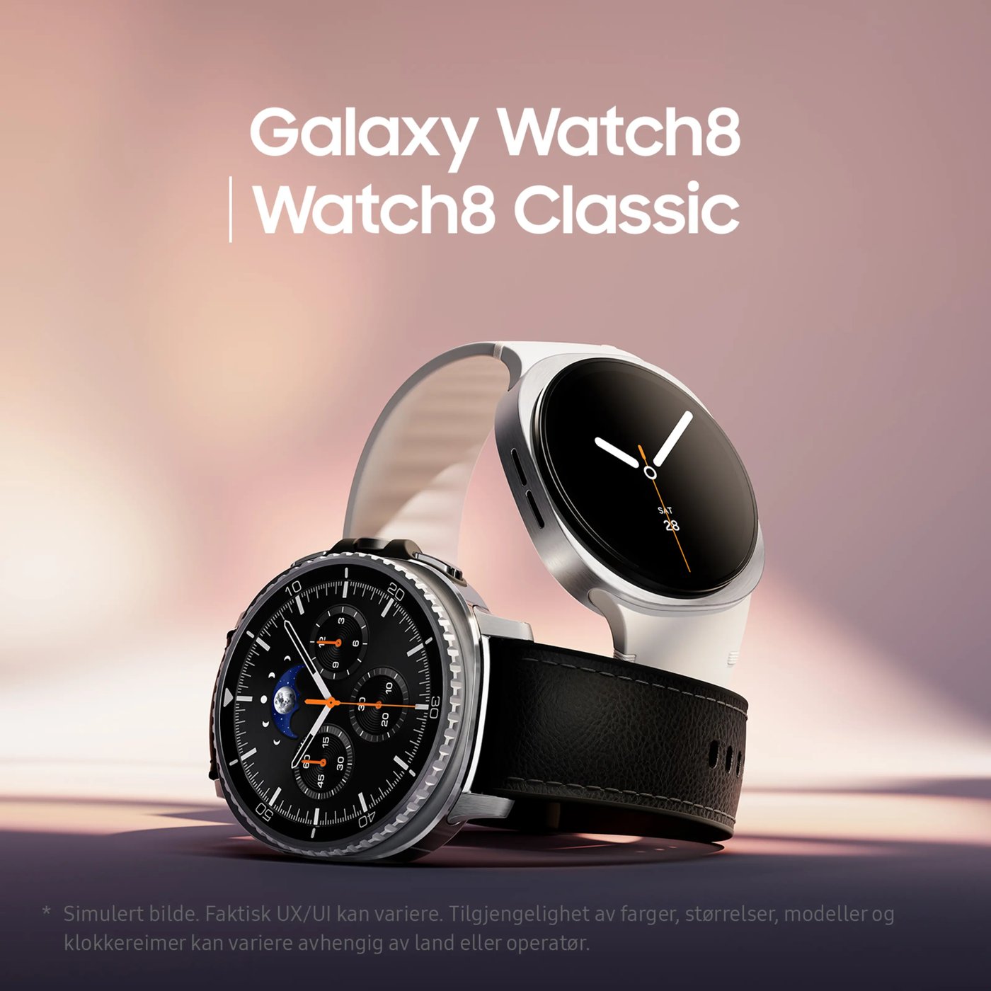 Samsung Galaxy Watch8 Classic 46mm Bluetooth + 4G Hvit