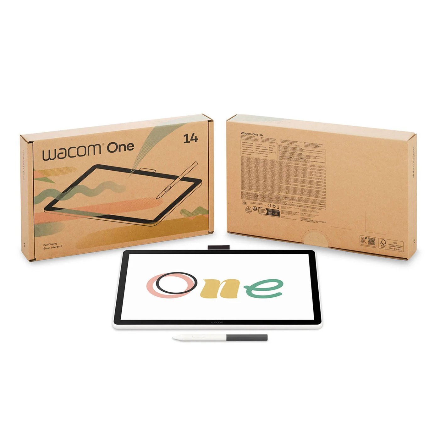 Wacom One 14 Creative Display - Ritskärm med penna