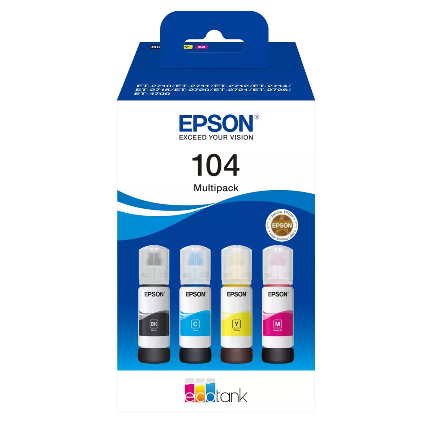 Epson 104 EcoTank blekkflasker 4-pakk 4-pakk