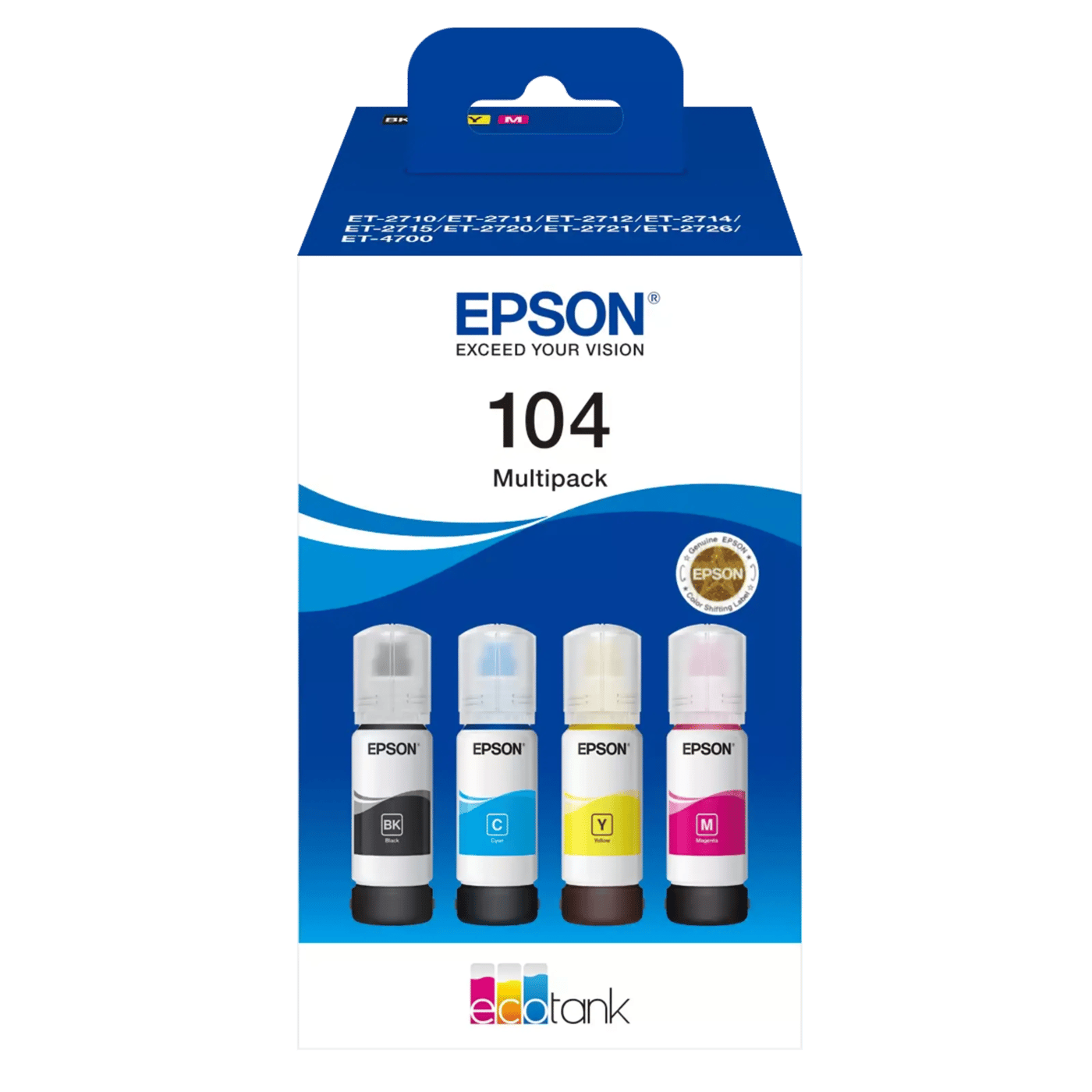 Epson 104 EcoTank blekkflasker 4-pakk 4-pk.