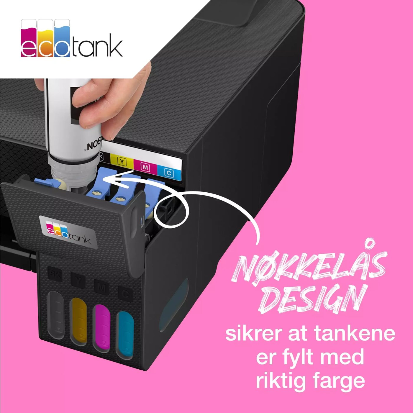 Epson 104 EcoTank blekkflasker 4-pakk 4-pk.