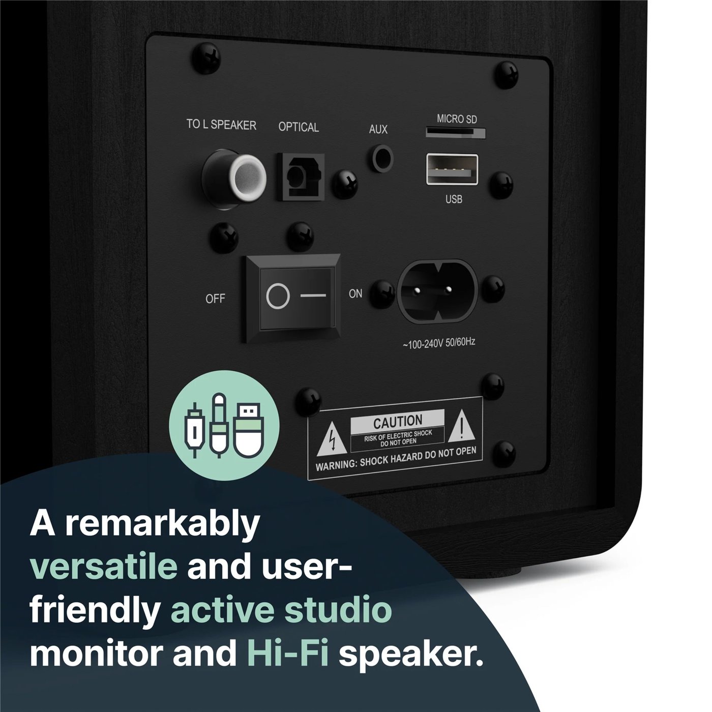 Majority D40X aktive høyttalere - Svart