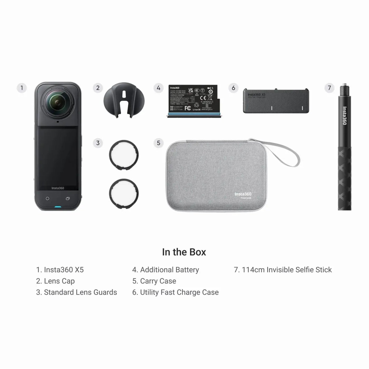 Insta360 X5 Essentials Bundle – actionkamera med 360°-video