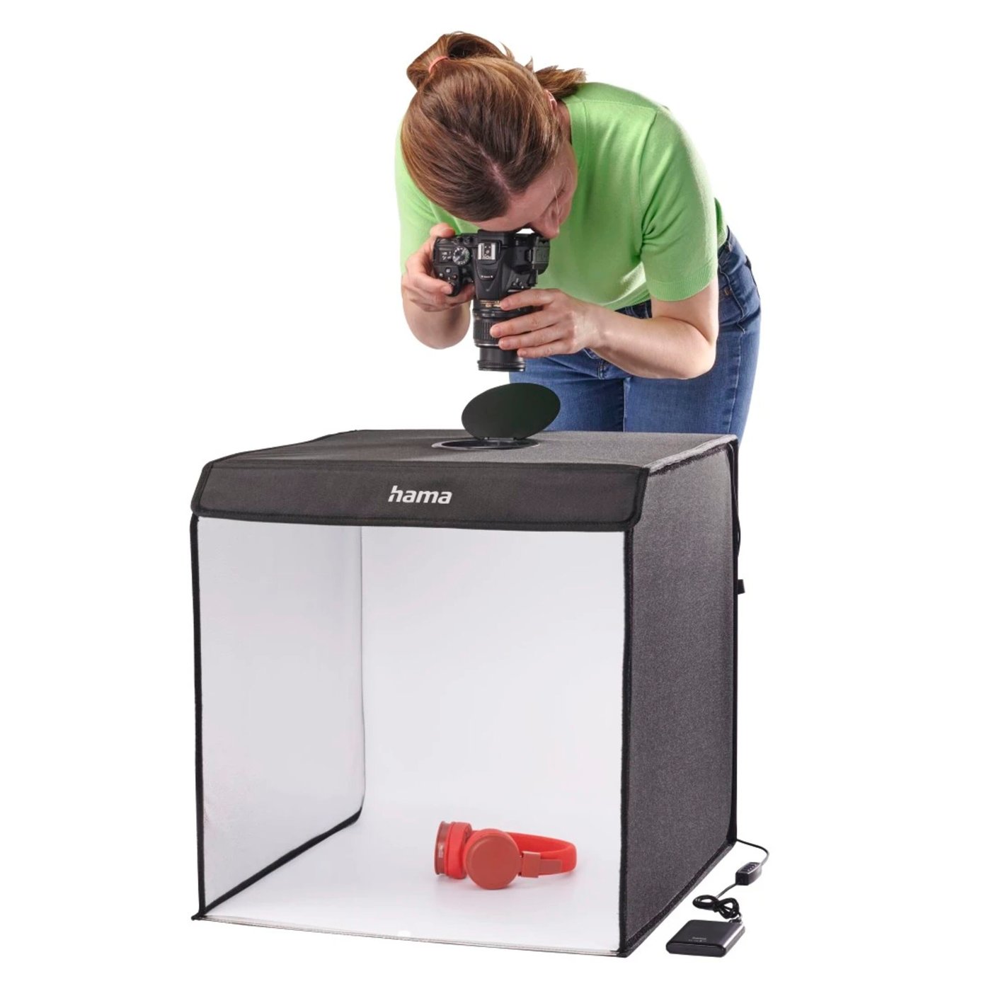 Hama Mini-fotostudio ToGo med LED-ringljus