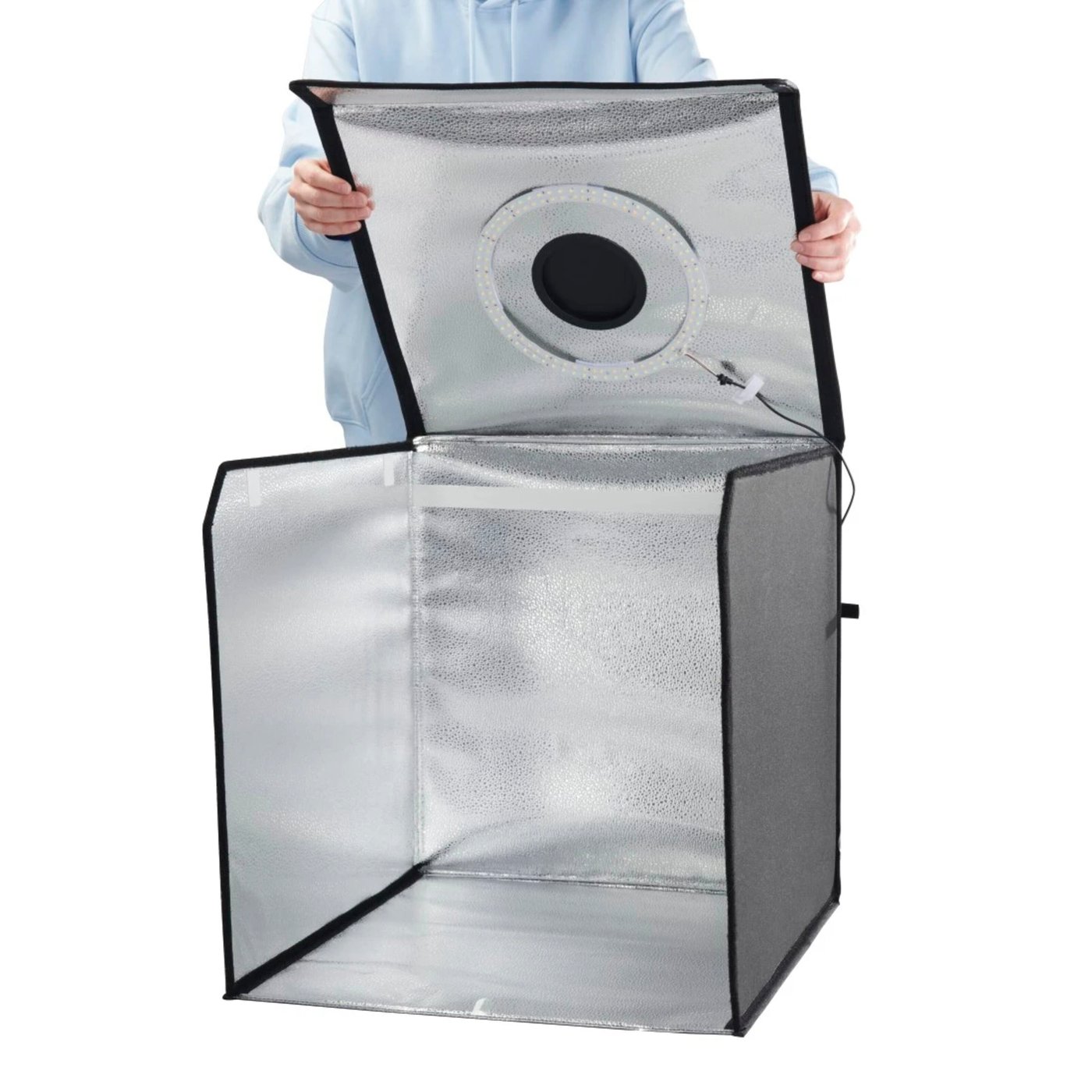 Hama Mini-fotostudio ToGo med LED-ringljus