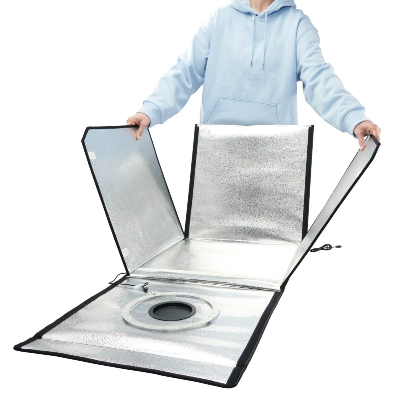 Hama Mini-fotostudio ToGo med LED-ringljus