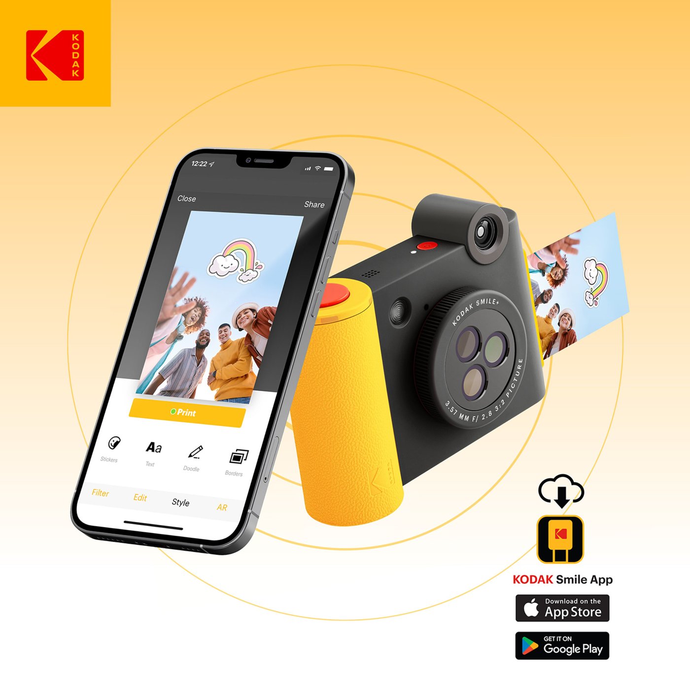 Kodak Smile+ digitalkamera med direkteutskrift