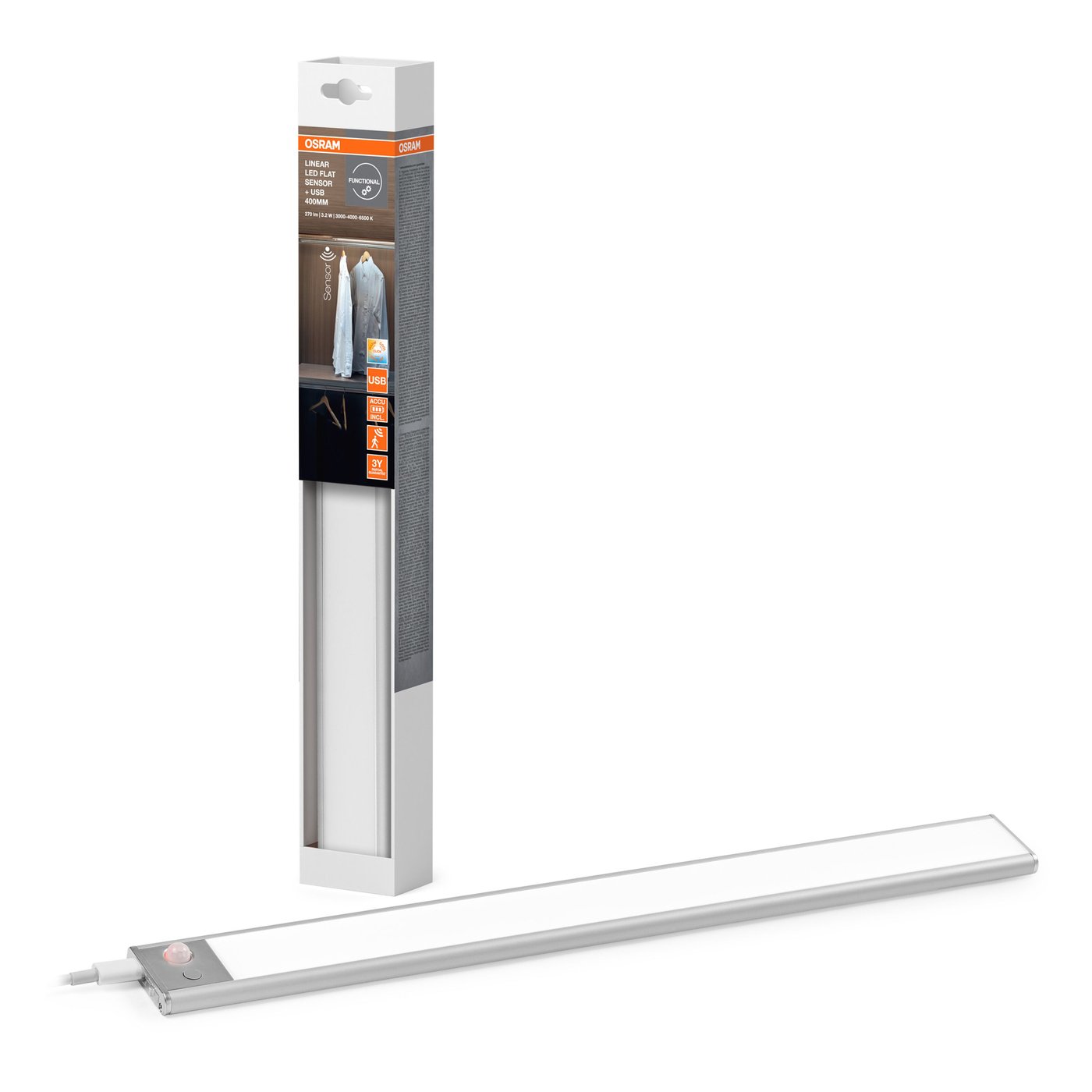 Osram Linear LED underskåpsbelysning med sensor 40 cm