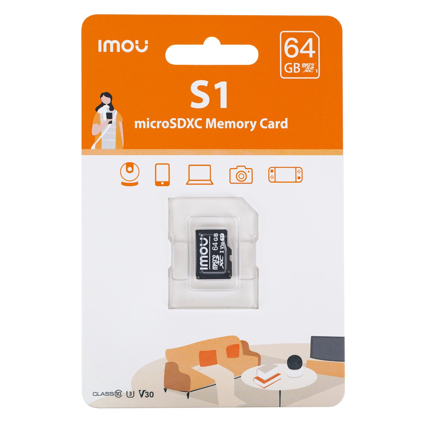 Imou S1 microSD-minneskort 64 GB