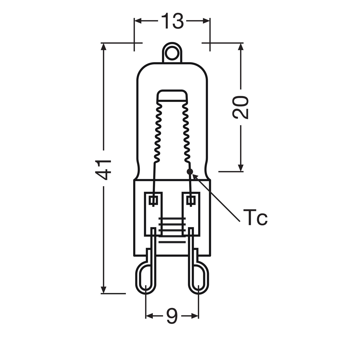 Osram Halopin ovnspære G9 40 W 2-pk.