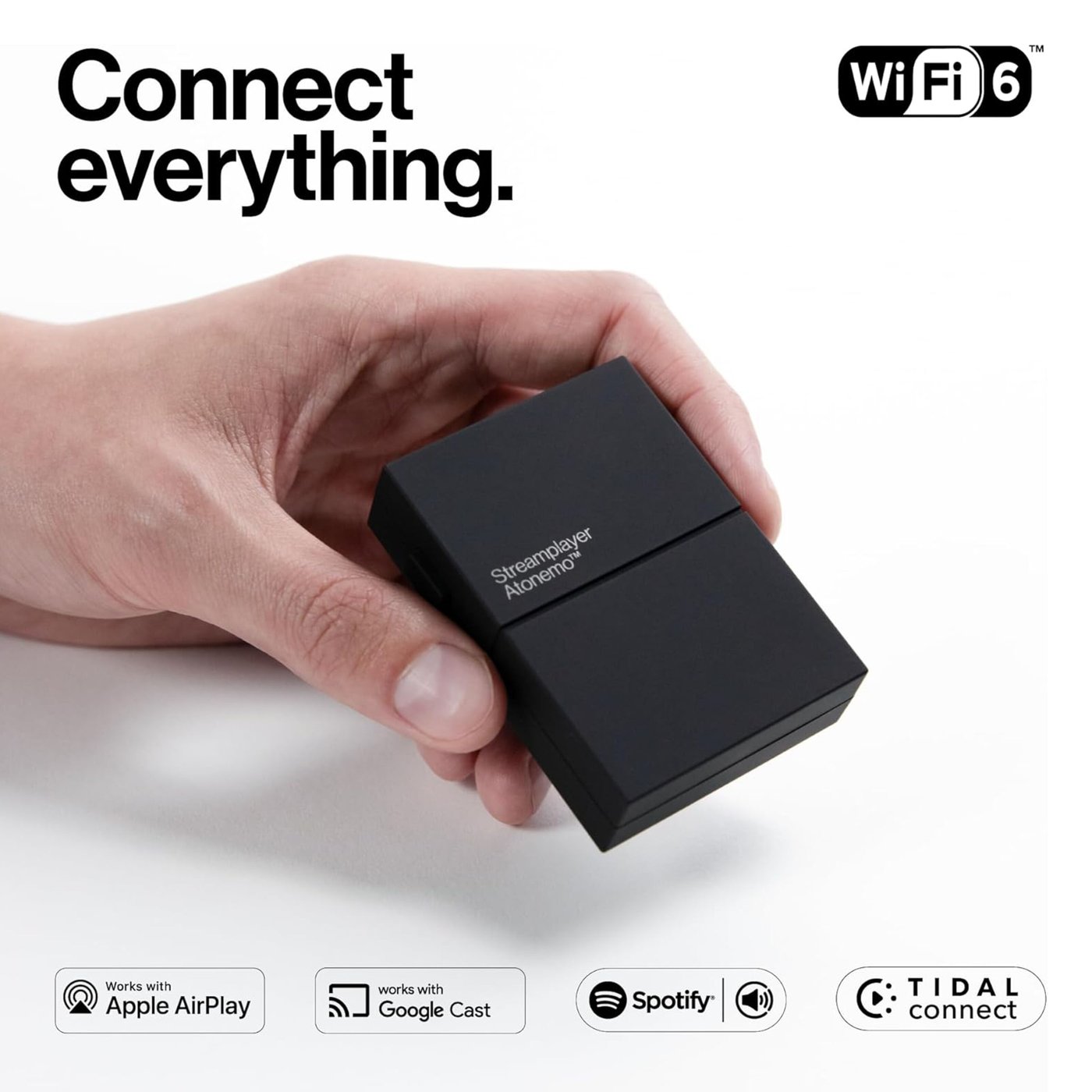 Atonemo Streamplayer nettverksstreamer Svart