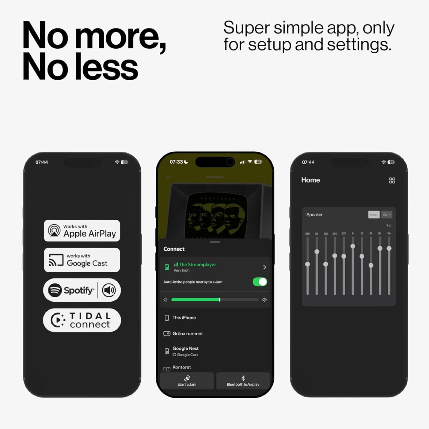 Atonemo Streamplayer nettverksstreamer Svart