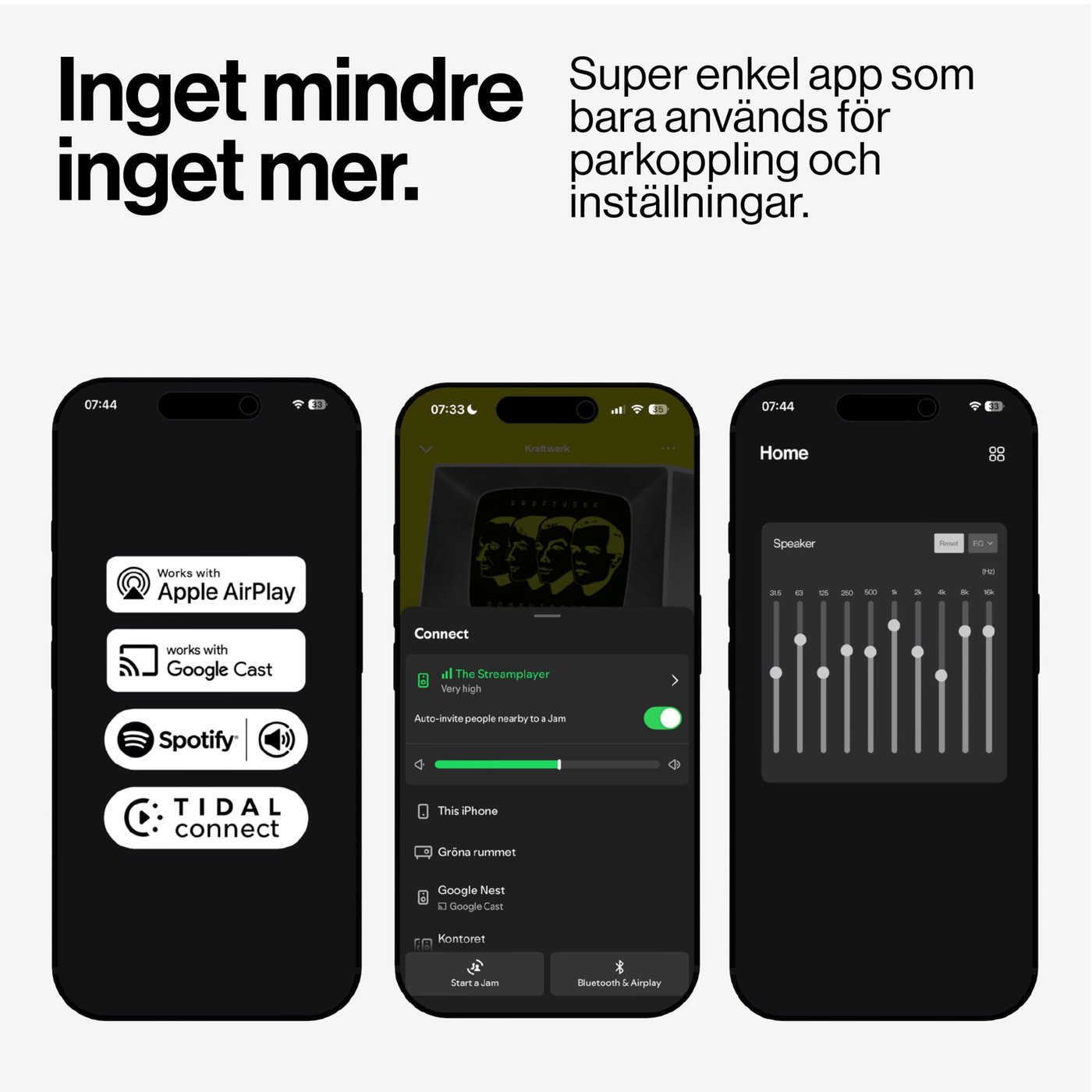 Atonemo Streamplayer nätverksstreamer Svart