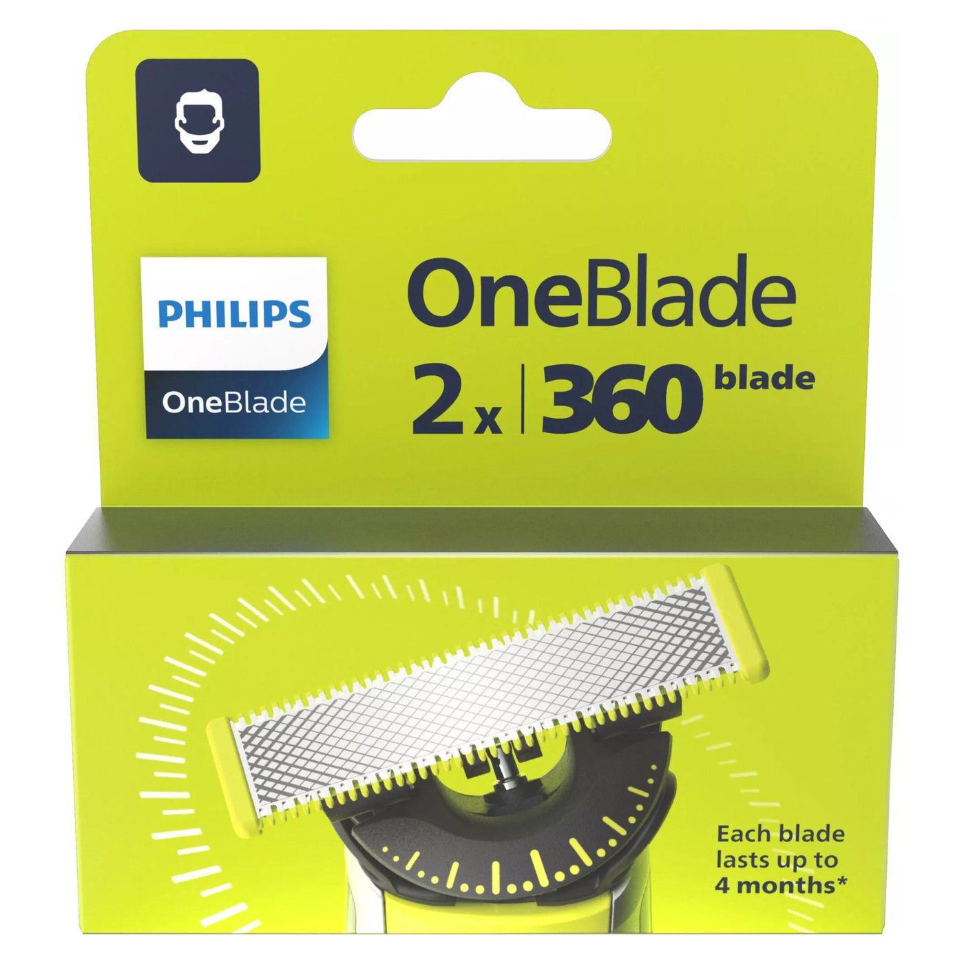 Philips OneBlade 360 erstatningsblad QP420/50 2-pack