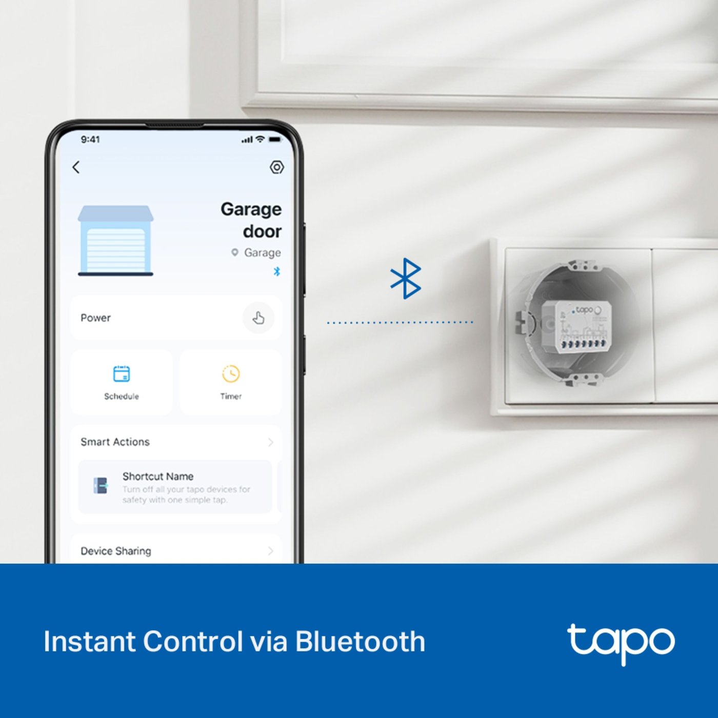 TP-link Tapo S110E Smart Switch-modul Wifi, Bluetooth, Matter