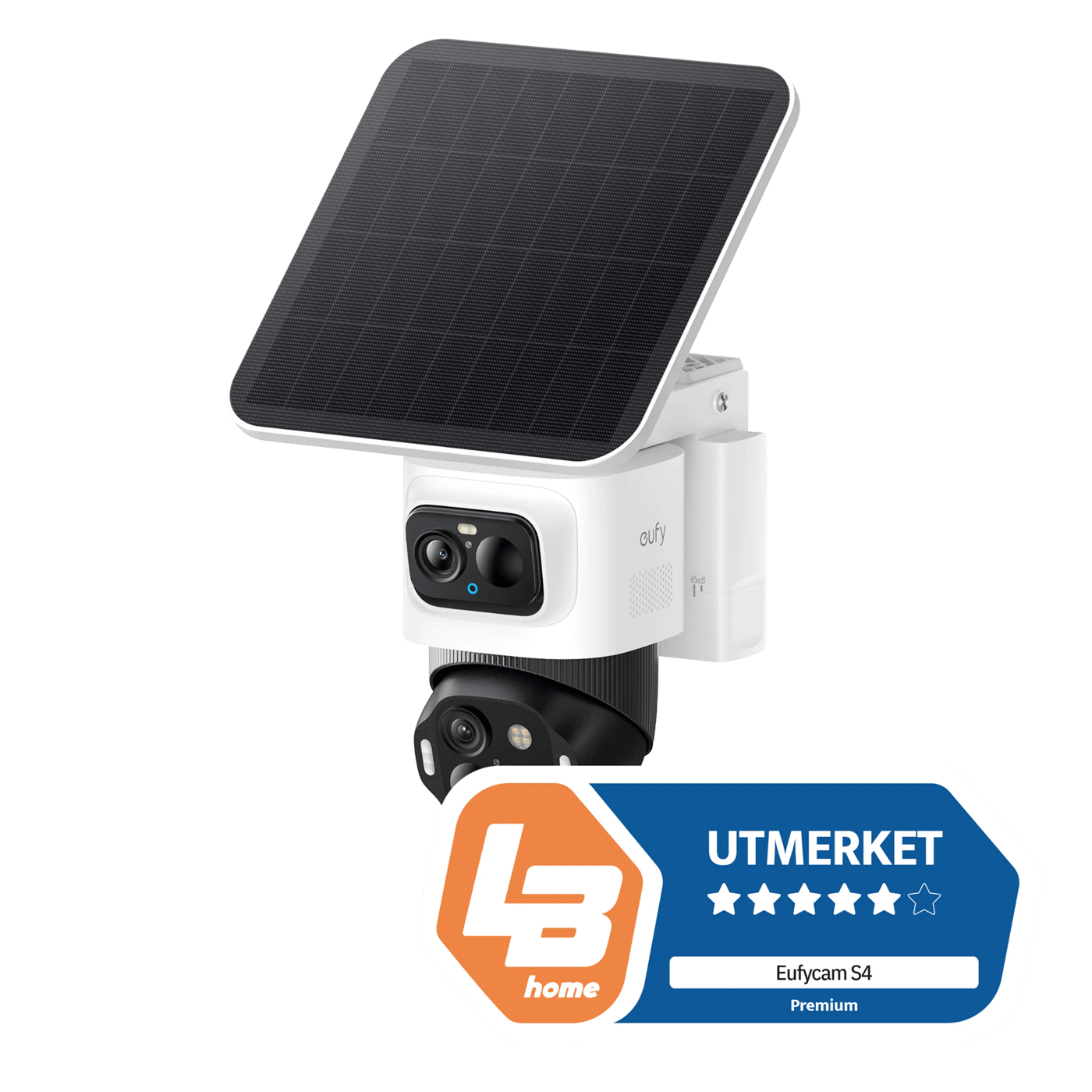 Eufy eufyCam S4 Solo 3-i-1 overvåkingskamera med solpanel