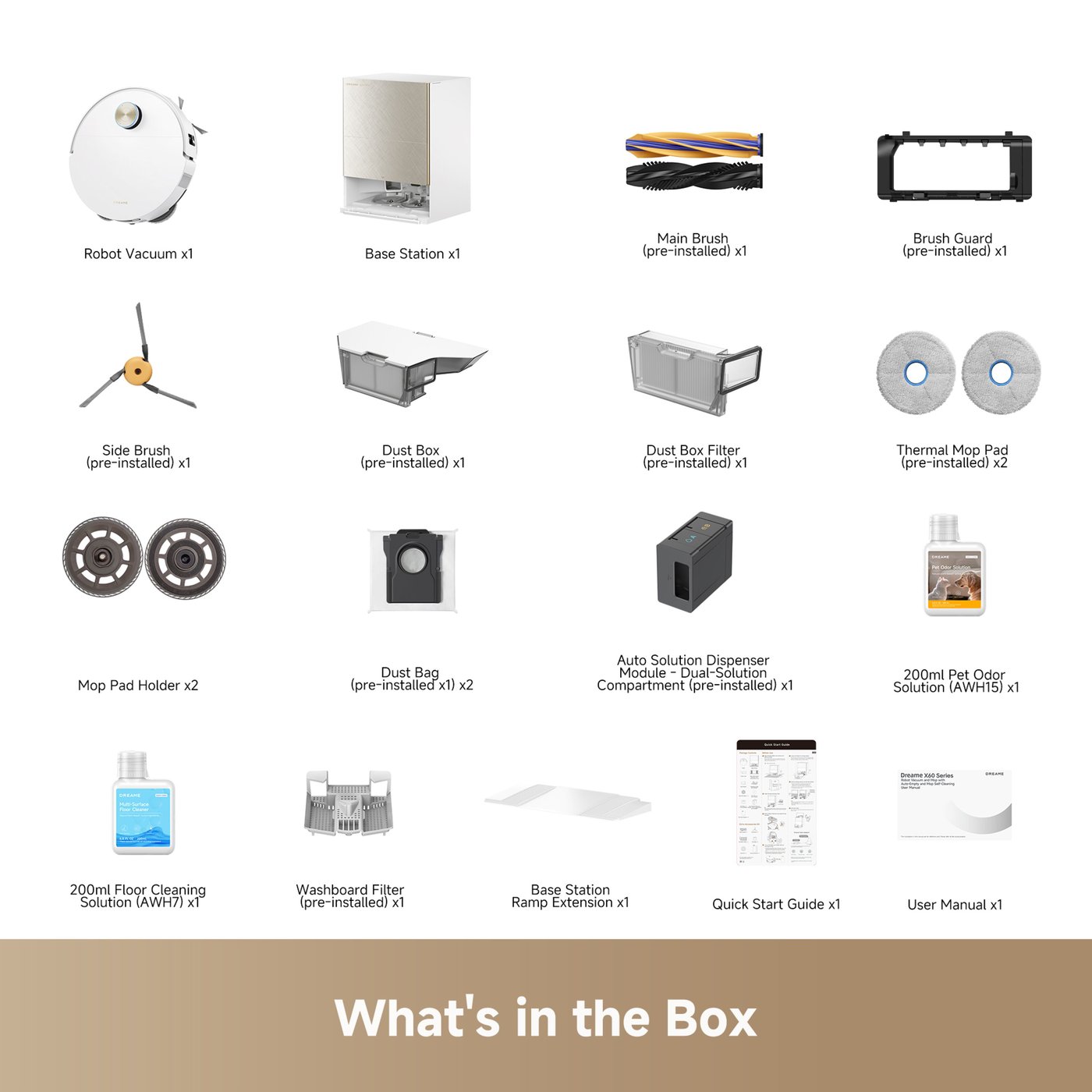 Dreame X60 Ultra – Robotdammsugare med basstation Vit